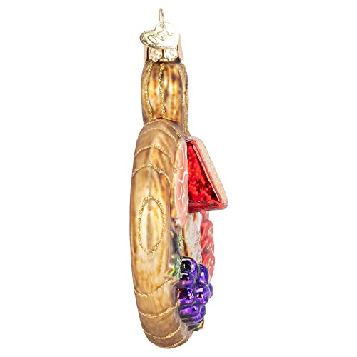 Old World Christmas Charcuterie Board Glass Blown Ornament - Holiday Food Collection