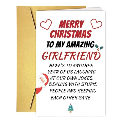 Funny Girlfriend Christmas Card – GVMGVM Variation #5 from Boyfriend, Humorous Merry Xmas Card for GF