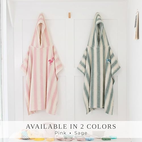 ZICOTO Hooded Toddler Beach Towel – 100% Cotton Poncho Cover-Up (0-3 Years)
