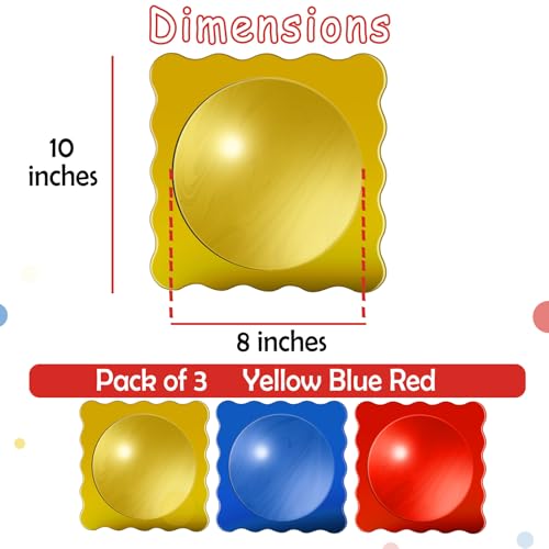 3 PCS Sensory Wall Bubble Acrylic Mirrors - Vibrant Color & Safe Shatterproof Design