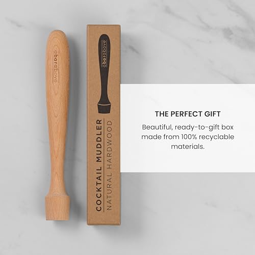 Black Plastic Muddler for Cocktails, 12-Inch Long Ergonomic Bar Tool