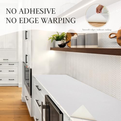 Beautysaid Non-Adhesive Shelf and Drawer Liner for Kitchen Cabinets