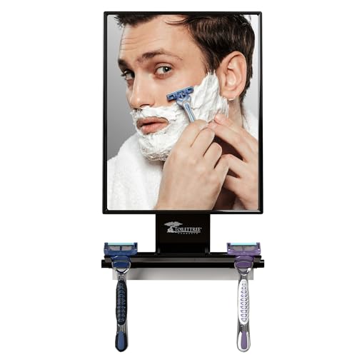 ToiletTree Products Fogless Shower Mirror - Anti-Fog Adjustable