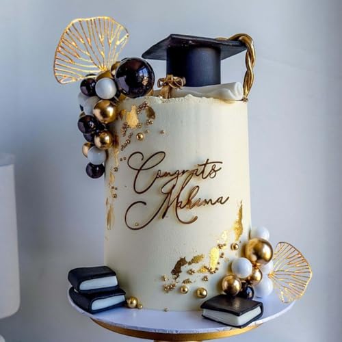 24pcs Graduation Cake Topper Set Class of 2026 Party Decorations