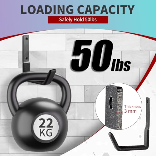Heavy Duty Wall Mount Utility Hooks, Steel Garage Storage Hanger U-Hook