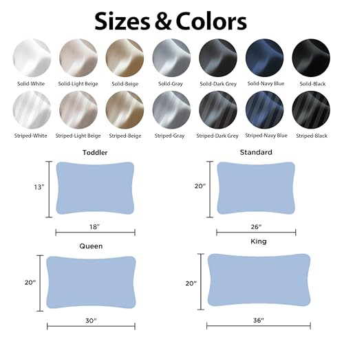 100% Cotton King Size Pillow Protectors, 600 Thread Count Gray, Set of 2