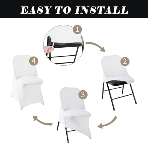 36 PCS Waterproof Stretch Spandex Chair Covers for Events