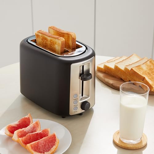 2-Slice Extra Wide Slot Toaster - 6 Browning Settings & Crumb Tray