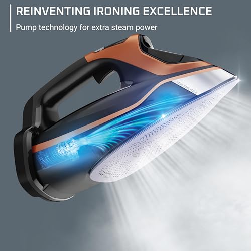 Rowenta SteamForce Pro Steam Iron for Clothes, 1850W Smart Screen DW9580