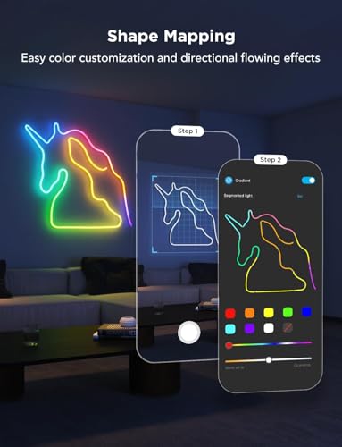 Neon Rope Light Mounting Brackets - 20 Piece Adhesive Clip Set