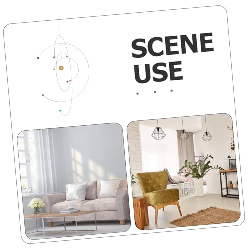 Modern Atom Hanging Mobile Sculpture Nordic Style Space Science Decor