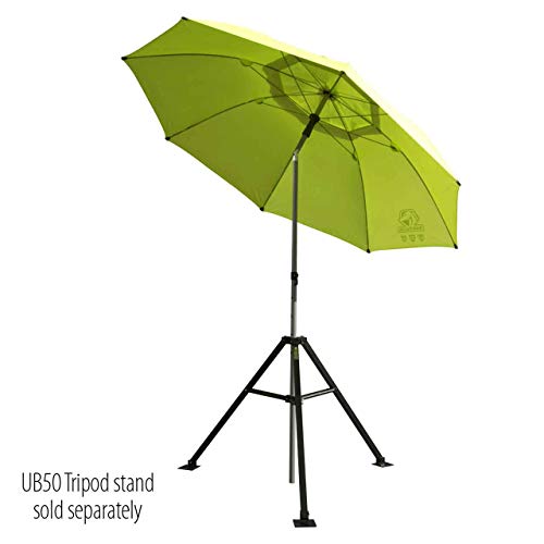 7.5' Flame-Resistant Industrial Umbrella, Hi-Vis Yellow Portable Shade