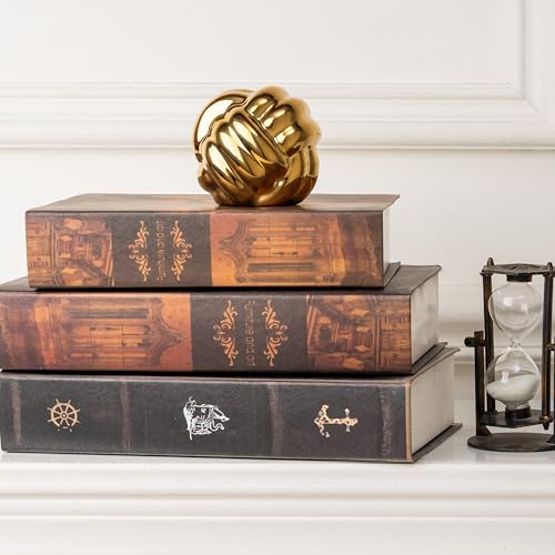 Small Gold Ceramic Knot Decor, Minimalist Modern Tabletop Ornament