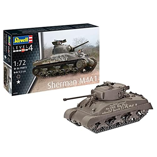 Revell 03290 Sherman M4A1 1:72 Scale Unbuilt/Unpainted Plastic Model Kit