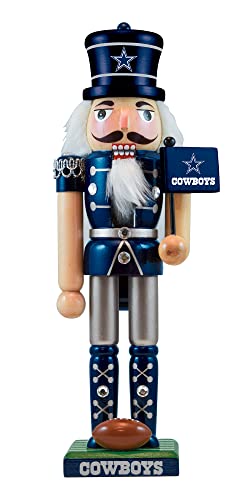 Dallas Cowboys Painted Wood Nutcracker - Football Fan Holiday Decor