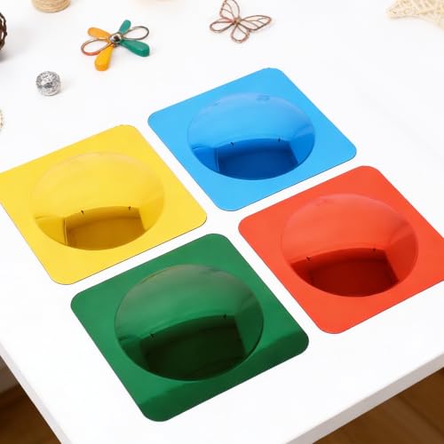 4 Pcs Sensory Wall Bubble Mirrors, Shatterproof Acrylic Kids Mirror Set