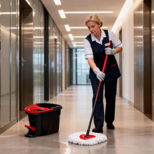 Microfiber Mop Head Replacements (4 Pack) - Reusable Spin Mop Refills