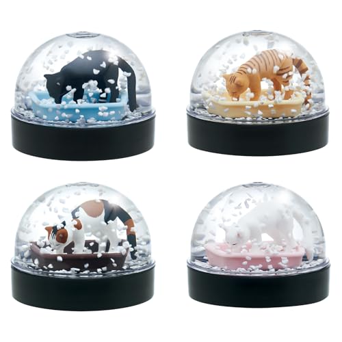 Cat Litter Snow Globe Miniature Blind Box – Japanese Collectible Decor
