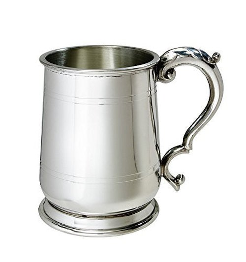 Wentworth Pewter - Standard Jacobean 1 Pint Pewter Tankard (Jacobean Tankard)