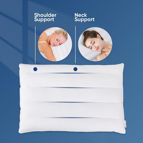 Ultra Thin Sleeping Pillows - 2.5 Inch High Profile, 18x26