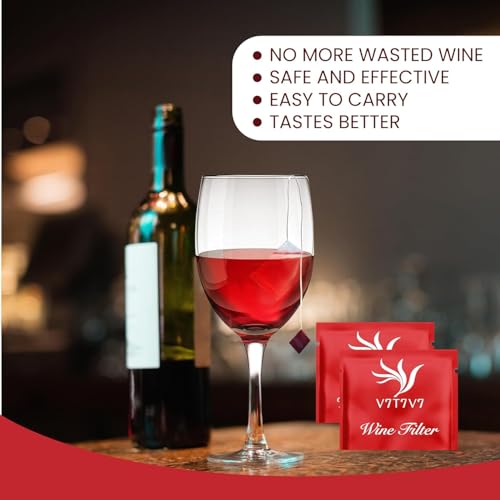 18-Pack Wine Filters - Portable Sulfite & Histamine Remover Purifier