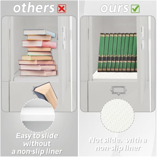 10-Inch White Locker Rug, Anti-Slip Fluffy Chenille Carpet for School Lockers