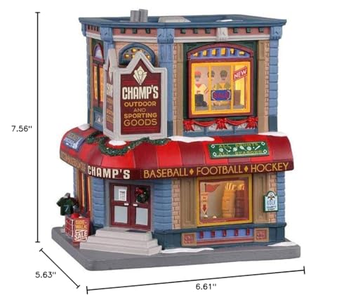 Lemax Champ's Sporting Goods Village Figure #05652