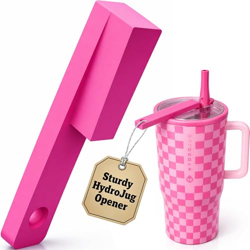 Key Battery Outlet Hot Pink Bottle Cap Opener for Stanley & Hydrojug – Ergonomic Lid Turner