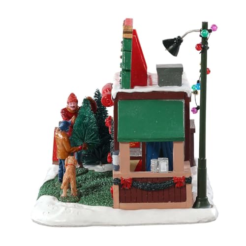 Lemax Garland Grove Tree Lot - Holiday Village Accessory, 7.83 inches