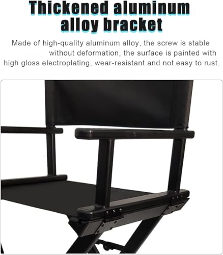 Portable Folding Makeup Artist Chair with Headrest and Footrest
