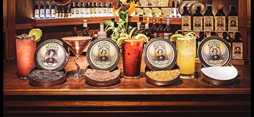 King Floyd's Black Lava Rimming Salt - 4 oz Decorative Cocktail Salt - Spicy Margarita & Bloody Mary Garnish