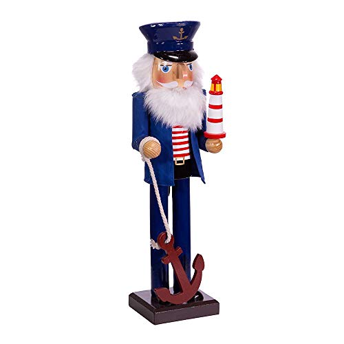 Kurt S. Adler 15-Inch Nautical Sailor Nutcracker with Lighthouse & Anchor