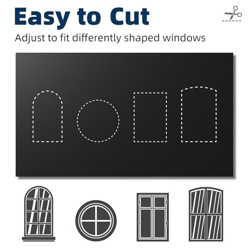 Portable 100% Blackout Curtains 40"x60" - Cuttable Travel Window Cover