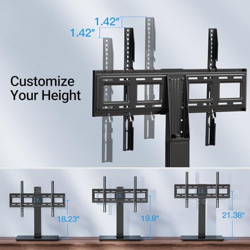 Universal Swivel TV Stand Base for 37-78 Inch TVs - Height Adjustable