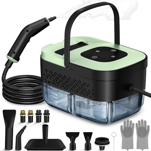 WSRYYCC Portable Handheld Steam Cleaner with 16 Accessories, 6-Level Adjustable