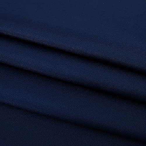 Navy Blue Rectangle Tablecloth 60 x 84 Inch, Spill-Proof Polyester Cover