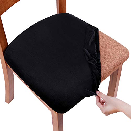 Velvet Dining Chair Covers Set of 4 | Soft Stretch Fit, Washable