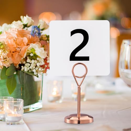 50-Piece Plastic Table Numbers 1-50, Double-Sided Event Place Cards