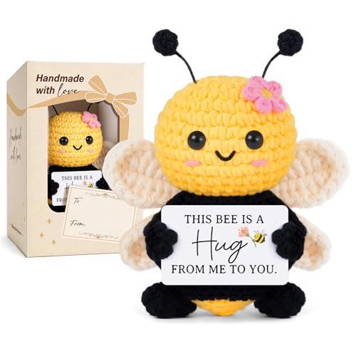 Handmade Crochet Bee Get Well Soon Gift - Soft Recovery Comfort Keepsake