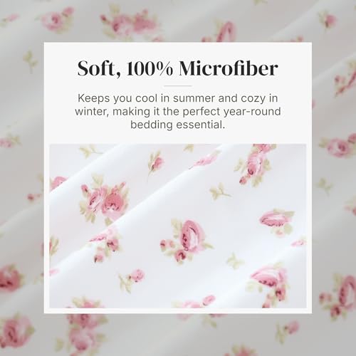 Modern Threads Silky Soft Microfiber Bed Sheet Set, Deep Pocket - Full, Ivory