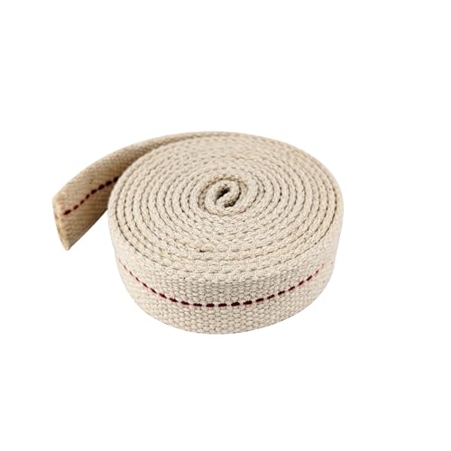 1 Inch Flat Cotton Oil Lamp Wick - 6.5 Feet Replacement Roll