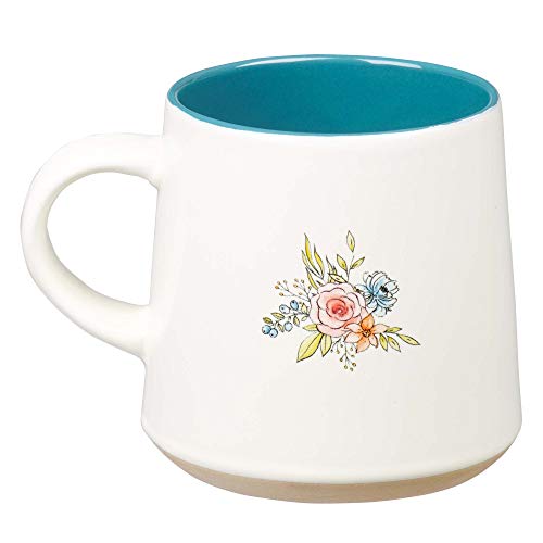 14oz Grandma Coffee Mug with Floral Design - Personalized Gift