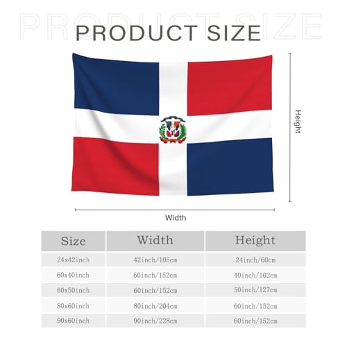Dominican Republic Flag Wall Tapestry - Vibrant Polyester Wall Hanging