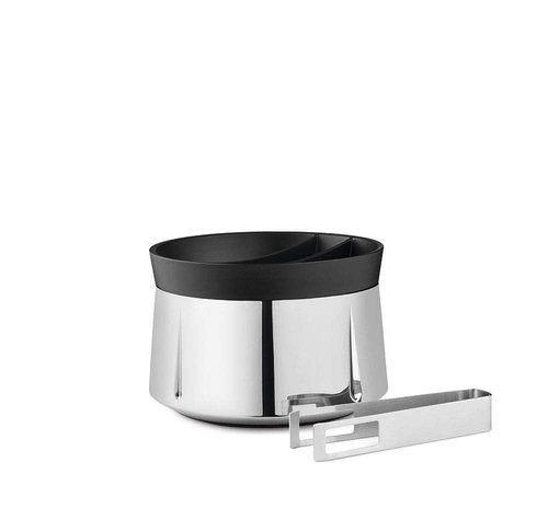Rosendahl Grand Cru Barware Ice Bucket Steel, Chrome, 4.3"H x 6.3"D, Gift Box Included
