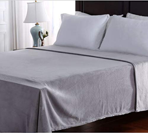 Berkshire Serasoft Plus Plush Polyester Blanket, Grey Full/Queen