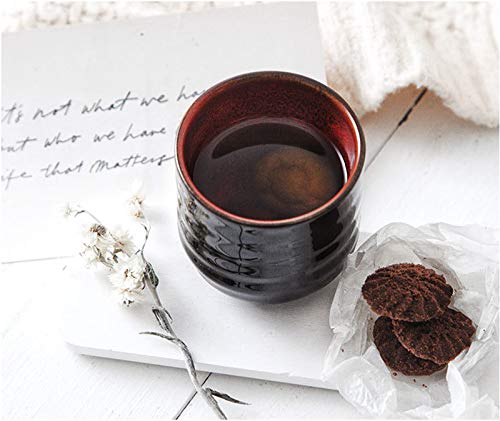 Japanese Style Ceramic Tea & Coffee Set with 4 Colors – 200ml Mate Cups, Gift-Ready