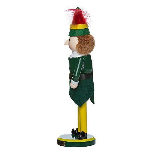 11-Inch Wooden Holiday Elf Nutcracker Tabletop Figure Decoration