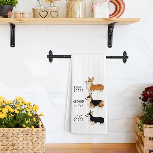 Gnmduw Corgi Hand Towels for Bathroom & Kitchen - Funny Corgi Lover Gift, 16x24 Inch