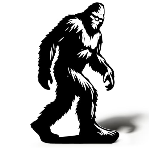 5ft Bigfoot Silhouette Standee - Lifesize Corrugated Plastic Sasquatch Prop