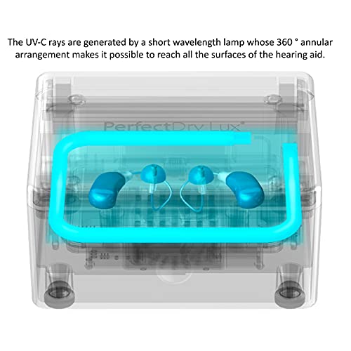 Hearing Aid Dryer and Dehumidifier with UV-C Light